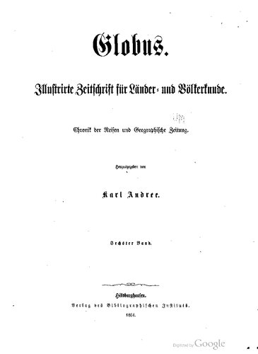 Globus. Illustrirte Zeitschrift für Länder- und Völkerkunde