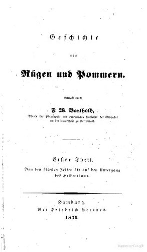 Geschichte von Rügen und Pommern