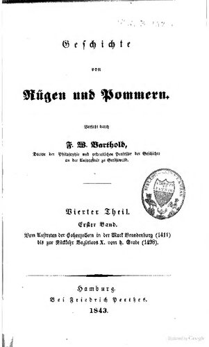 Geschichte von Rügen und Pommern