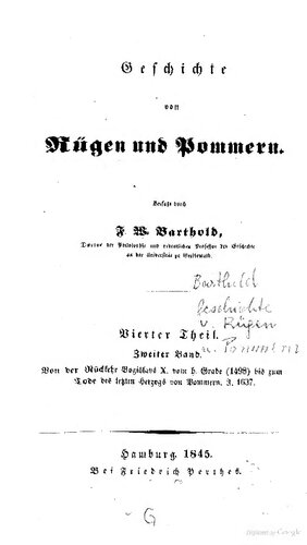 Geschichte von Rügen und Pommern