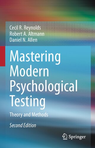 Mastering modern psychological testing theory and methods