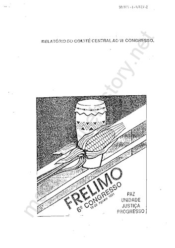 Relatório do Comité Central ao VI Congresso