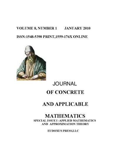JOURNAL OF CONCRETE AND APPLICABLE MATHEMATICS VOLUME 8  2010