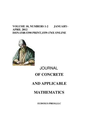 JOURNAL OF CONCRETE AND APPLICABLE MATHEMATICS VOLUME 10  2012