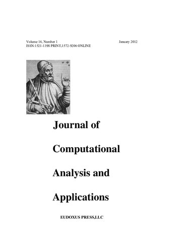 JOURNAL OF COMPUTATIONAL ANALYSIS AND APPLICATIONS VOLUME 14, 2012