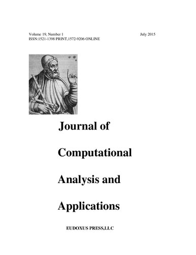JOURNAL OF COMPUTATIONAL ANALYSIS AND APPLICATIONS VOLUME 19, 2015