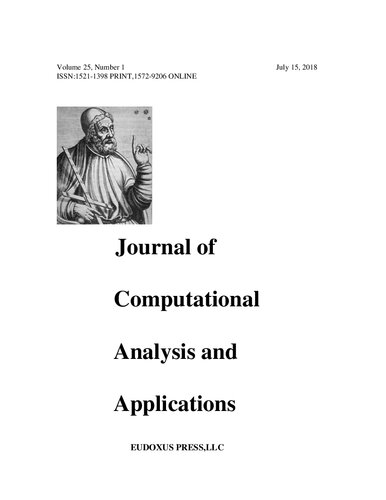 JOURNAL OF COMPUTATIONAL ANALYSIS AND APPLICATIONS VOLUME 25, 2018