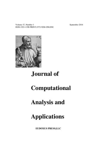 JOURNAL OF COMPUTATIONAL ANALYSIS AND APPLICATIONS VOLUME 17, 2014