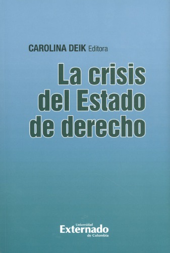La crisis del Estado de derecho