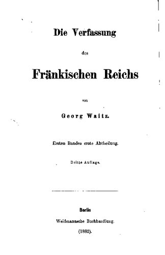 Die Verfassung des Fränkischen Reichs