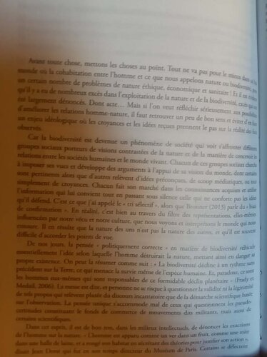 Biodiversité avec sans l'homme