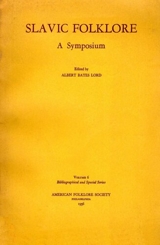 Slavic Folklore: A Symposium