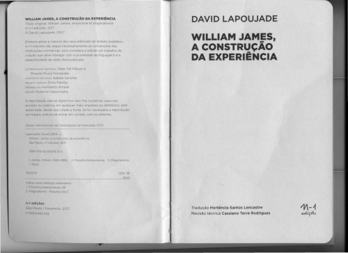 William James a construcao da experiencia