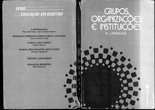 Grupos, organizacoes e instituicoes