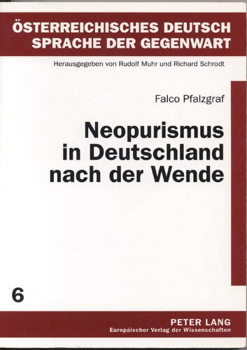 Neopurismus in Deutschland nach der Wende