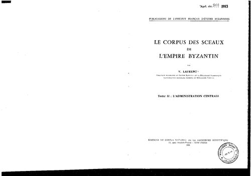 Le corpus des sceaux de l'empire byzantin