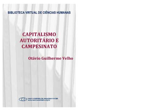 Capitalismo Autoritário e Campesinato
