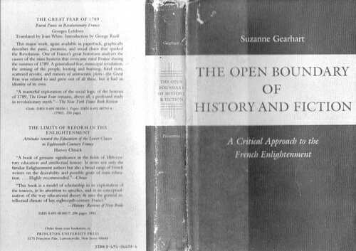 The Open Boundary of History and Fiction: A Critical Approach to the French Enlightenment (Princeton Legacy Library, 5453)