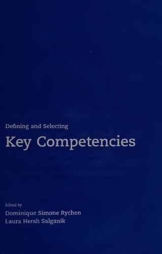 Defining and Selecting Key Competencies