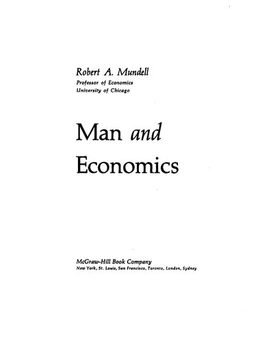 Man and Economics