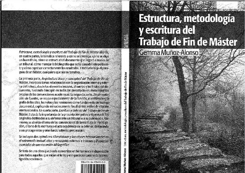Estructura, metodología y escritura del trabajo de fin de máster