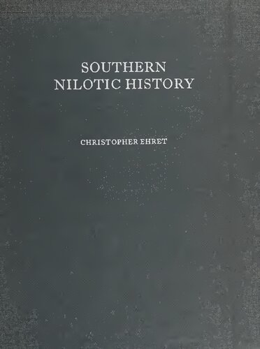 Southern Nilotic History: Linguistic Approaches to the Study of the Past