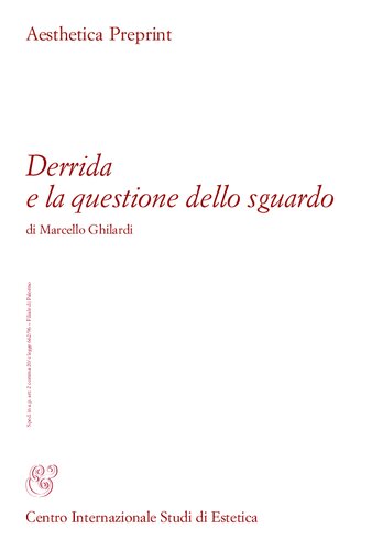 Derrida e la questione dello sguardo