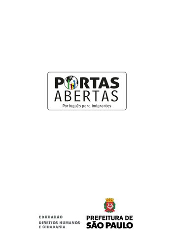 Portas Abertas: Português para Imigrantes