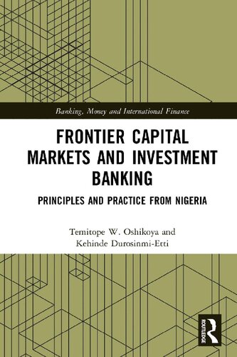 Frontier Capital Markets and Investment Banking: Principles and Practice from Nigeria