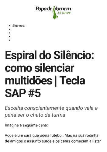 A Espiral do Silêncio