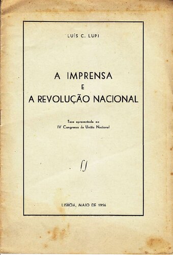 A imprensa e a revolução nacional