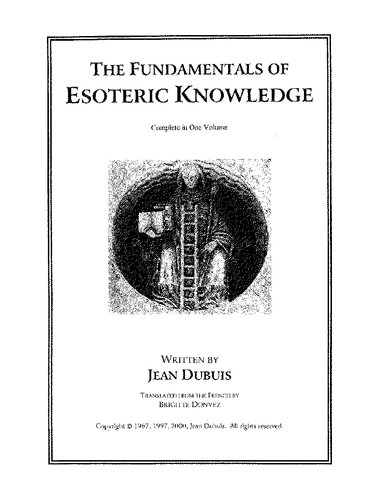 The fundamentals of esoteric knowledge