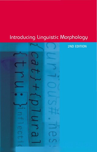 Introducing linguistic morphology