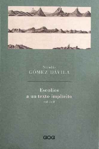 Escolios a un texto implícito. Ediz. italiana