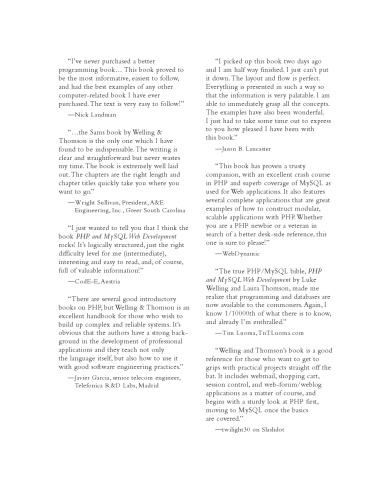 PHP And MySQL Web Development