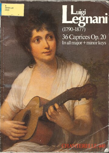 Luigi Legnani: 36 Caprices Op.20 (1790-1877) for the Guitar in All Major and Minor Keys