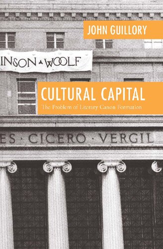 Cultural Capital. The Problem of Literary Canon Formation