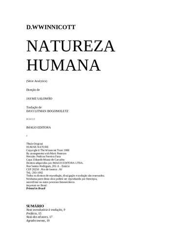 Natureza Humana