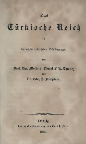 Das Türkische Reich in historisch-statistischen Schilderungen