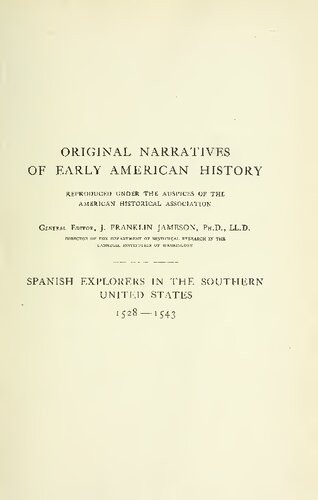 Spanish Explorers in the Southern United States, 1528-1543