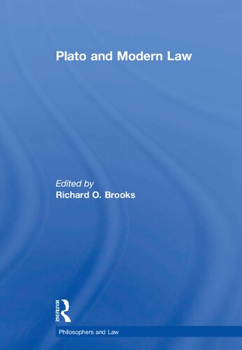 Plato and Modern Law (Philosophers and Law)