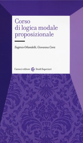 Corso di logica modale proposizionale