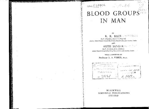 Blood Groups in Man