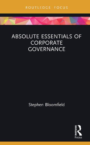 Absolute Essentials of Corporate Governance