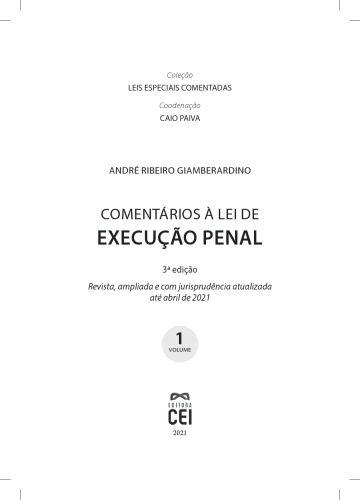 COMENTÁRIOS À LEI DE EXECUÇÃO PENAL