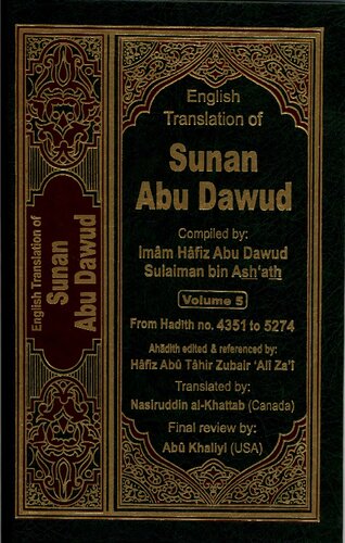 Sunan Abu Dawud Volume 5