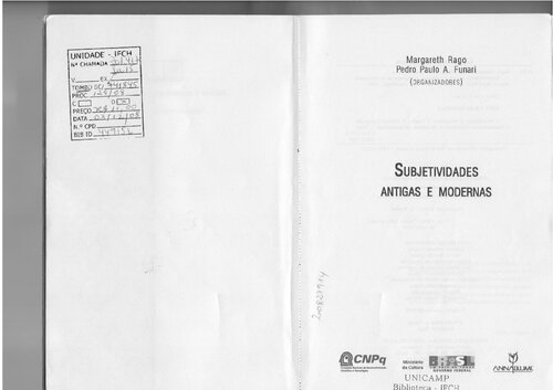 Subjetividades antigas e modernas