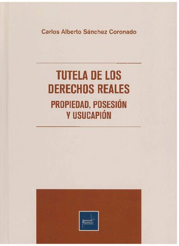TUTELA DE LOS DERECHOS REALES (PROPIEDAD, POSESIÓN Y USUCAPION)