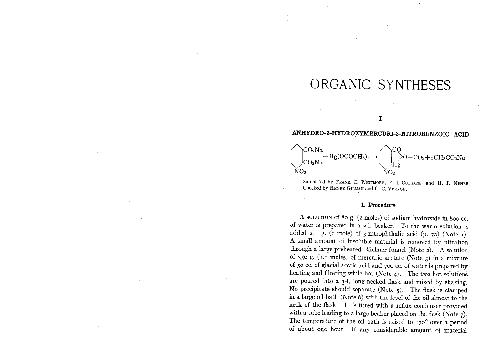 Organic Syntheses
