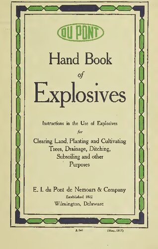 Hand Book of Explosives